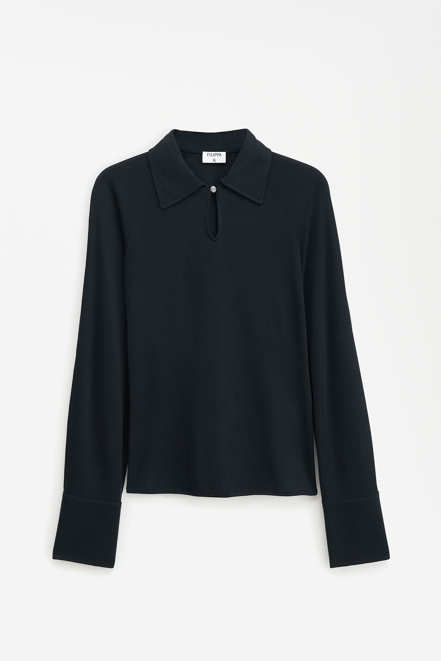 Filippa K Glossy Jersey Shirt In Black
